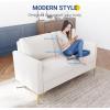 imageNovilla Loveseat Sofa Modern Loveseat Sofa Coach 67 Width Sofa with Extra Deep Seats Small Couch for Living Room Apartment Room Office Ivory