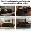 imageNovilla Modular Cloud Couch Modern Sectional Sofa with Smarts Coil Support Chenille Fabric Upholstered Couch for Living Room Apartments Bedroom No Assembly RightArm Chair Dark GreyDark Grey
