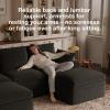 imageNovilla Modular Cloud Couch Modern Sectional Sofa with Smarts Coil Support Chenille Fabric Upholstered Couch for Living Room Apartments Bedroom No Assembly RightArm Chair Dark GreyDark Grey