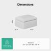 imageNovilla Modular Cloud Couch Modern Sectional Sofa with Smarts Coil Support Chenille Fabric Upholstered Couch for Living Room Apartments Bedroom No Assembly RightArm Chair Dark GreyWhite