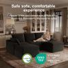 imageNovilla Modular Cloud Couch Modern Sectional Sofa with Smarts Coil Support Chenille Fabric Upholstered Couch for Living Room Apartments Bedroom No Assembly RightArm Chair Dark GreyDark Grey