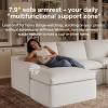 imageNovilla Modular Cloud Couch Modern Sectional Sofa with Smarts Coil Support Chenille Fabric Upholstered Couch for Living Room Apartments Bedroom No Assembly RightArm Chair Dark GreyWhite