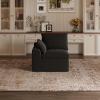 imageNovilla Modular Cloud Couch Modern Sectional Sofa with Smarts Coil Support Chenille Fabric Upholstered Couch for Living Room Apartments Bedroom No Assembly RightArm Chair Dark GreyDark Grey