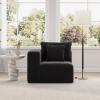 imageNovilla Modular Sectional Sofa Modern Cloud Sectional Couch with Smarts Coil Support Upholstered Boneless Couch for Living Room Bedroom Apartments No Assembly Required Leftarm SeatLeftarm Seat A
