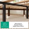 imageNovilla 12 Inch Full Size Bed Frame Solid Wooden Full Bed Frames with Headboard Wooden Classic Bed Frame Foundation No Box Spring Needed Easy Assembly Natural Grain WoodWalnut