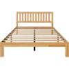 imageNovilla 12 Inch Full Size Bed Frame Solid Wooden Full Bed Frames with Headboard Wooden Classic Bed Frame Foundation No Box Spring Needed Easy Assembly Natural Grain WoodNatural Grain Wood