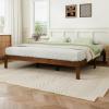 imageNovilla 12 Inch Full Size Bed Frame Solid Wooden Full Bed Frames with Headboard Wooden Classic Bed Frame Foundation No Box Spring Needed Easy Assembly Natural Grain WoodWalnut