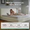imageNovilla King Size Bed Frame Plush CloudSoft Bed Corduroy Upholstered Platform Bed Frame with Headboard Easy Assembly No Box Spring Needed Modern Soft Bed Frame WhiteWhite