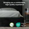 imageNovilla King Size Bed Frame Plush CloudSoft Bed Corduroy Upholstered Platform Bed Frame with Headboard Easy Assembly No Box Spring Needed Modern Soft Bed Frame WhiteBlack
