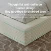 imageNovilla King Size Bed Frame Plush CloudSoft Bed Corduroy Upholstered Platform Bed Frame with Headboard Easy Assembly No Box Spring Needed Modern Soft Bed Frame WhiteWhite