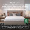 imageNovilla Queen Bed Frame with Drawers Queen Bed Frame with Headboard LED Bed Frame Queen Size Charging Station and Adjustable Headboard Bed Frame Queen Size No Box Spring Needed BeigeBeige