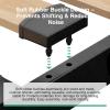 imageNovilla Queen Bed Frame with Drawers Queen Bed Frame with Headboard LED Bed Frame Queen Size Charging Station and Adjustable Headboard Bed Frame Queen Size No Box Spring Needed BeigeBlack Velvet