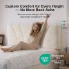 imageNovilla Queen Bed Frame with Drawers Queen Bed Frame with Headboard LED Bed Frame Queen Size Charging Station and Adjustable Headboard Bed Frame Queen Size No Box Spring Needed BeigeWhite Velvet