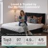 imageNovilla Queen Bed Frame with Drawers Queen Bed Frame with Headboard LED Bed Frame Queen Size Charging Station and Adjustable Headboard Bed Frame Queen Size No Box Spring Needed BeigeBlack Velvet