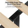 image:imageNovilla King Size Bed Frame with 3Level Adjustable Storage Headboard Solid Wood Platform Bed Frame with Slats No Box Spring Needed Noise Free Walnut Finish for Master Bedroom and Guest RoomWalnut