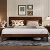 image:imageNovilla King Size Bed Frame with 3Level Adjustable Storage Headboard Solid Wood Platform Bed Frame with Slats No Box Spring Needed Noise Free Walnut Finish for Master Bedroom and Guest RoomWalnut