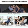 image:imageNovilla Tencel Side Sleeper Pillow for Neck and Shoulder Pain Curved Crescent Design with Adjustable Shredded Memory Foam SilkLike Soft Cover for Face amp Hair Care QueenGreen