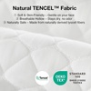 image:imageNovilla Tencel Side Sleeper Pillow for Neck and Shoulder Pain Curved Crescent Design with Adjustable Shredded Memory Foam SilkLike Soft Cover for Face amp Hair Care QueenGreen