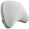 image:imageNovilla Tencel Side Sleeper Pillow for Neck and Shoulder Pain Curved Crescent Design with Adjustable Shredded Memory Foam SilkLike Soft Cover for Face amp Hair Care QueenGreen
