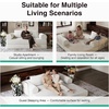 image:imageNovilla 75 Convertible Futon Sofa Bed Boneless Couch with Smarts Coil Support amp HighDensity Foam No Assembly Corduroy Folding Loveseat Floor Sleeper for Living Room Apartment Bedroom BlackBeige