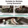 image:imageNovilla 75 Convertible Futon Sofa Bed Boneless Couch with Smarts Coil Support amp HighDensity Foam No Assembly Corduroy Folding Loveseat Floor Sleeper for Living Room Apartment Bedroom BlackGreen
