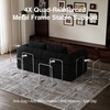 image:imageNovilla 75 Convertible Futon Sofa Bed Boneless Couch with Smarts Coil Support amp HighDensity Foam No Assembly Corduroy Folding Loveseat Floor Sleeper for Living Room Apartment Bedroom BlackBlack