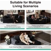 image:imageNovilla 75 Convertible Futon Sofa Bed Boneless Couch with Smarts Coil Support amp HighDensity Foam No Assembly Corduroy Folding Loveseat Floor Sleeper for Living Room Apartment Bedroom BlackBlack