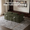 image:imageNovilla 75 Convertible Futon Sofa Bed Boneless Couch with Smarts Coil Support amp HighDensity Foam No Assembly Corduroy Folding Loveseat Floor Sleeper for Living Room Apartment Bedroom BlackGreen