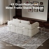 image:imageNovilla 75 Convertible Futon Sofa Bed Boneless Couch with Smarts Coil Support amp HighDensity Foam No Assembly Corduroy Folding Loveseat Floor Sleeper for Living Room Apartment Bedroom BlackBeige