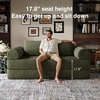 image:imageNovilla 75 Convertible Futon Sofa Bed Boneless Couch with Smarts Coil Support amp HighDensity Foam No Assembly Corduroy Folding Loveseat Floor Sleeper for Living Room Apartment Bedroom BlackGreen