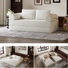 image:imageNovilla 75 Convertible Futon Sofa Bed Boneless Couch with Smarts Coil Support amp HighDensity Foam No Assembly Corduroy Folding Loveseat Floor Sleeper for Living Room Apartment Bedroom BlackBeige