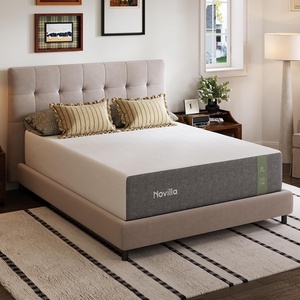 image:imageNovilla Queen Mattress 10 Inch Memory Foam Mattress in a Box with NanoGel Cooling Foam Medium Firm Bed Mattresses for Pressure Relief amp Motion Isolation CertiPURUS CertifiedFull