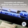image:imageNoviila Twin Bed Frame with LED Lights and Charging Station Metal Platform Bed with 2Tier Storage Headboard Smart Music Sync ToolFree Assembly No Box Spring Needed BlackFull