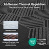 image:imageNovilla AiryFlow Graphene 14 Inch King Size Mattress Cooling Memory Foam  Medium Firm Mattress Thermal Balance Cover 3Zone Lumbar Support Pressure Relief amp Motion Isolation CertiPURUS CertifiedGrey