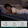 image:imageNovilla AiryFlow Graphene 14 Inch King Size Mattress Cooling Memory Foam  Medium Firm Mattress Thermal Balance Cover 3Zone Lumbar Support Pressure Relief amp Motion Isolation CertiPURUS CertifiedGrey