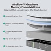 image:imageNovilla AiryFlow Graphene 14 Inch King Size Mattress Cooling Memory Foam  Medium Firm Mattress Thermal Balance Cover 3Zone Lumbar Support Pressure Relief amp Motion Isolation CertiPURUS CertifiedGrey