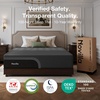 image:imageNovilla AiryFlow Graphene 14 Inch King Size Mattress Cooling Memory Foam  Medium Firm Mattress Thermal Balance Cover 3Zone Lumbar Support Pressure Relief amp Motion Isolation CertiPURUS CertifiedGrey