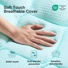 image:imageNovilla 3 Inch Dual Layer Cooling Gel Memory Foam Mattress Topper King SizeBlue
