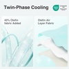 image:imageNovilla 3 Inch Dual Layer Cooling Gel Memory Foam Mattress Topper King SizeBlue